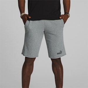 Shorts para hombre Essentials+ 12", Medium Gray Heather-Puma Black, extralarge